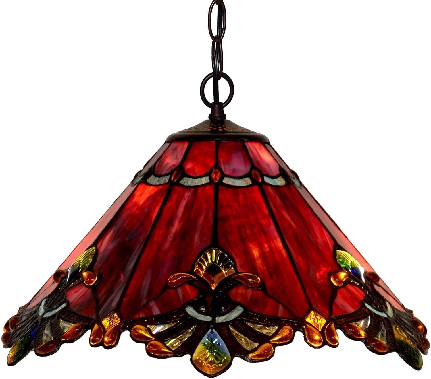 Bieye suspension baroque Tiffany abat-jour