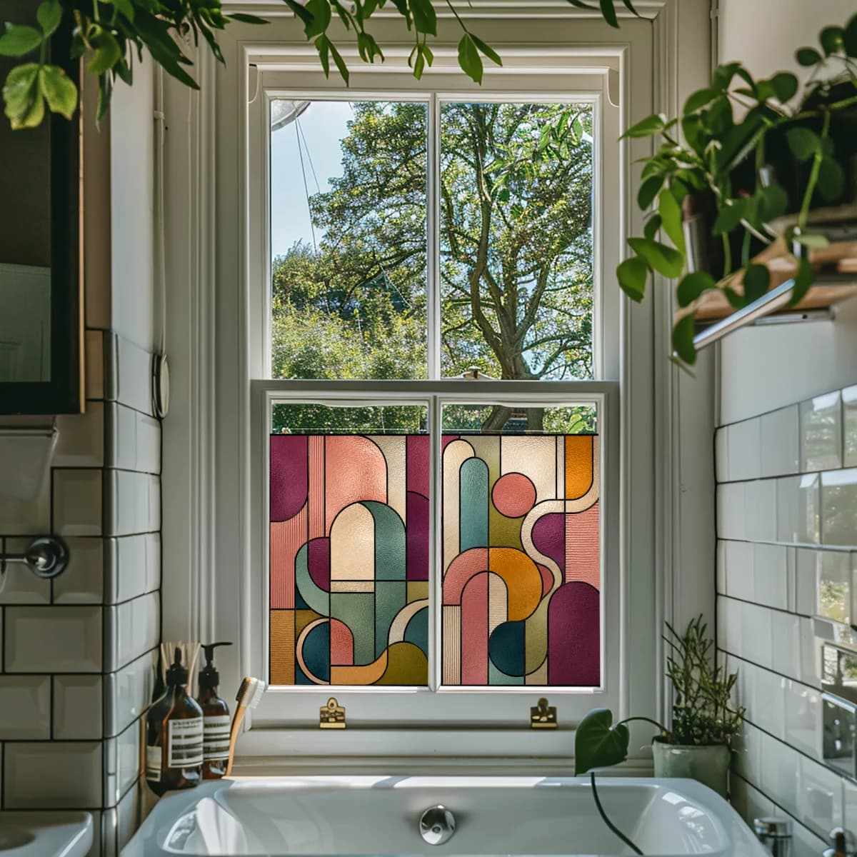 Film vitrail pour salle de bain : intimité et décoration sans travaux