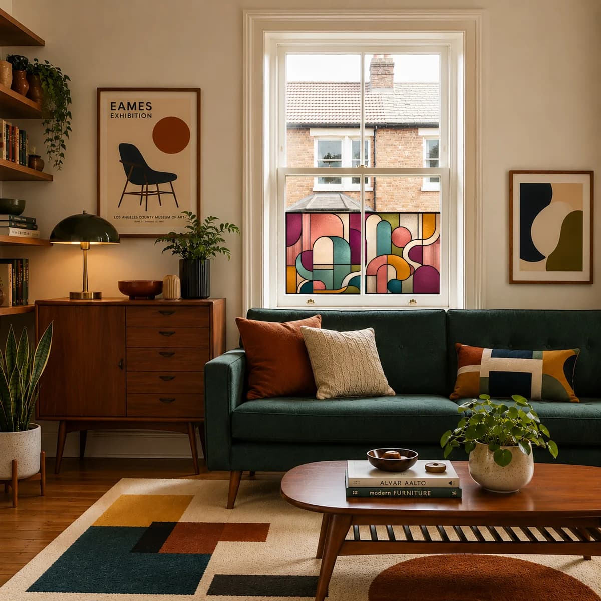 Effet vitrail sans travaux : stickers, films adhésifs et panneaux décoratifs